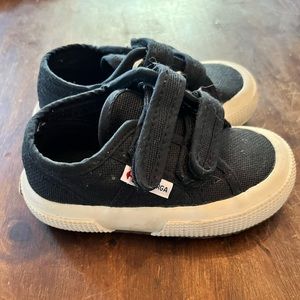 Superga toddler sneakers. Black, size 22 (6.5T)